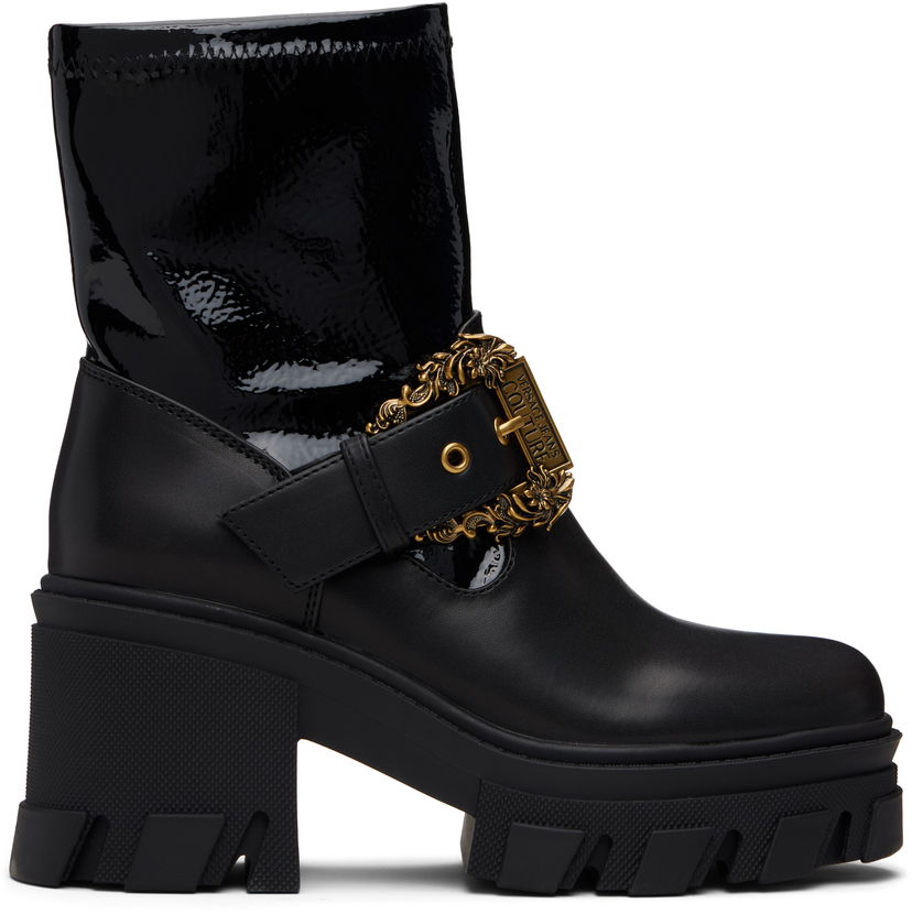 Tenisice i cipele Versace Sophie Baroque Buckle Boots Crna | E79VA3S80_EZSC73