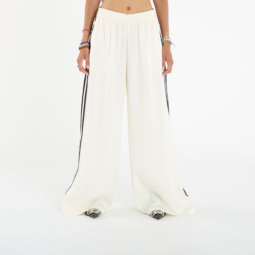 Hlače adidas Originals Adicolor Satin Wide Leg Track Pants Bijela | KD2542