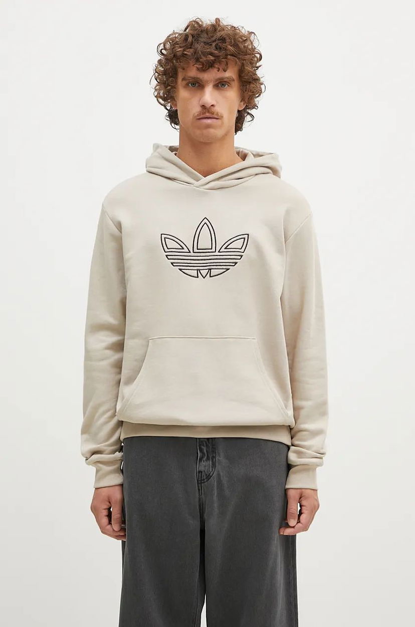 Dukserice adidas Originals Hoodie With Print Bež | JJ1505