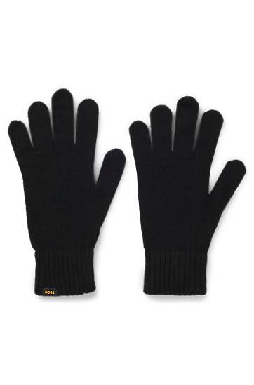 Kapica BOSS Knitted beanie hat and gloves gift set Crna | 50551225, 1
