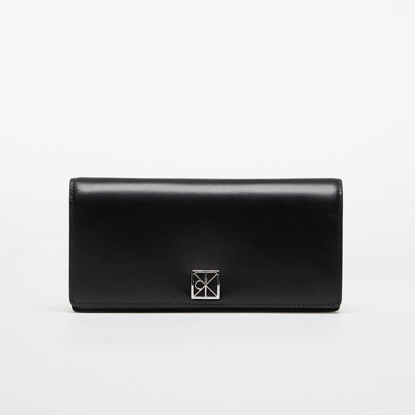 Novčanik CALVIN KLEIN Calvin Klein Emblem HW Long Bifold Wallet Crna | LV04F1098G UB1