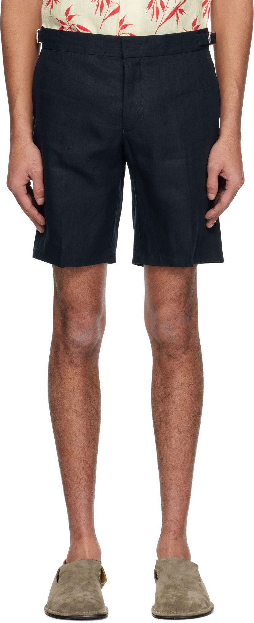 Kratke hlače Orlebar Brown Orlebar Brown Norwich Italian Linen Shorts Tamnoplava | 280080