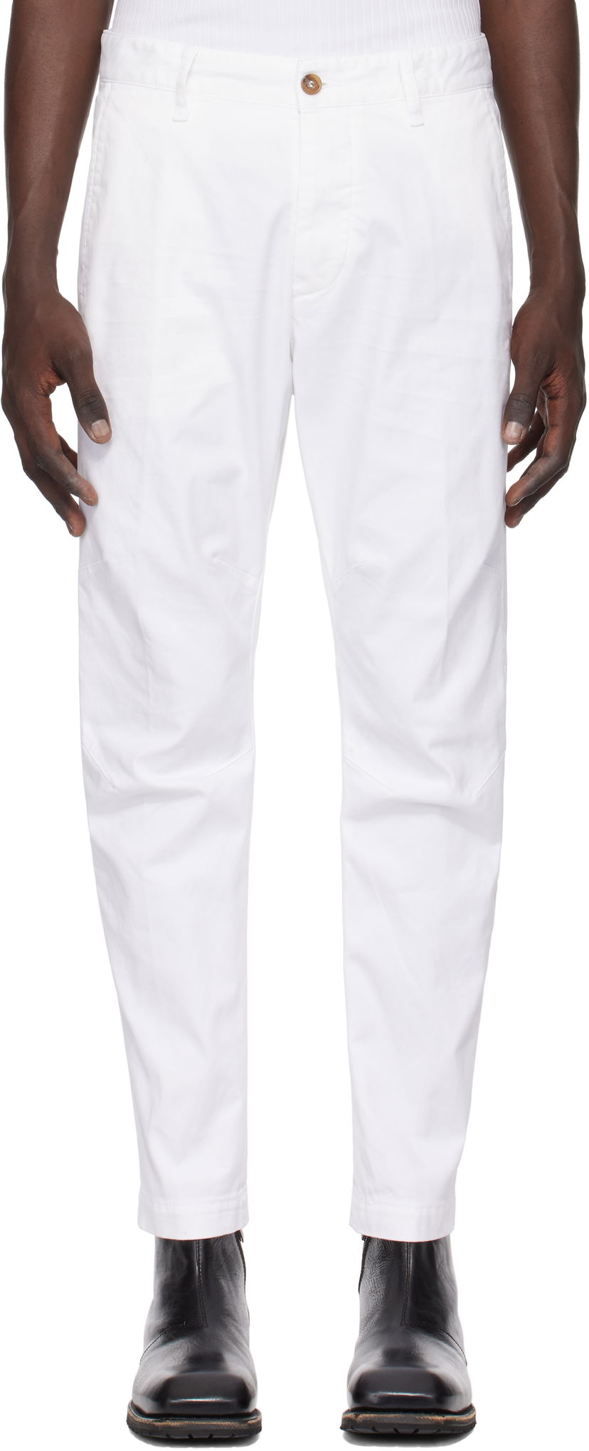 Hlače DSQUARED2 Dsquared2 Chino Trousers Bijela | S74KB0819_S39021