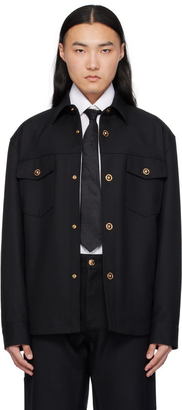 Jakna Versace Versace Cavalry Wool Overshirt Crna | 1018867_1A08771, 0