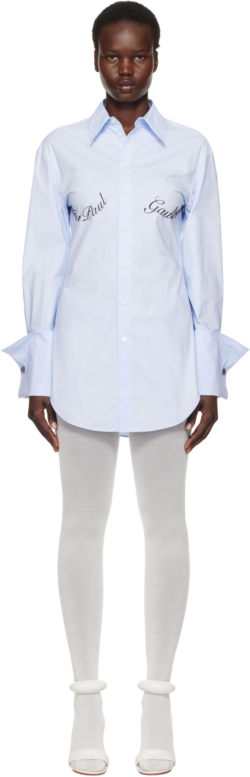 Košulja Jean Paul Gaultier Jean Paul Gaultier Print Shirt Plava | 25/33-F-CH088I-C071-52