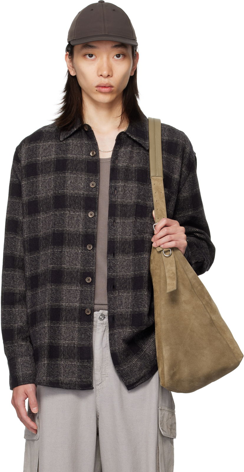 Košulja OUR LEGACY OUR LEGACY Checked Button-Down Shirt Siva | M4252AO