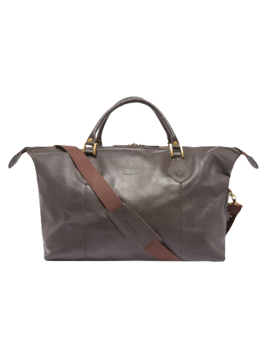 Putna torba Barbour Leather Medium Travel Explorer Bag Smeđa | UBA0008BR91