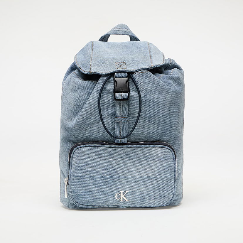 Ruksak CALVIN KLEIN Calvin Klein Jeans Denim Luna Mini Flap Backpack Plava | LV04F3216G VGO