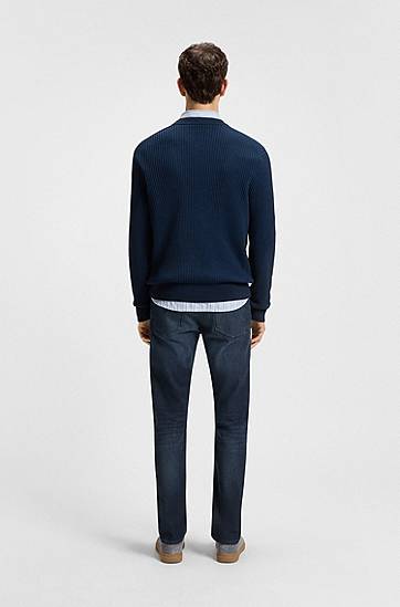 Jeans BOSS Delaware Slim-Fit Soft Motion Jeans Plava | 50544642, 1