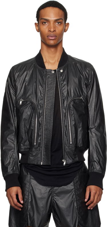 Bomber jakna Rick Owens Rick Owens Bauhaus Flight Bomber Jacket Crna | RU02E1749 PCT, 0