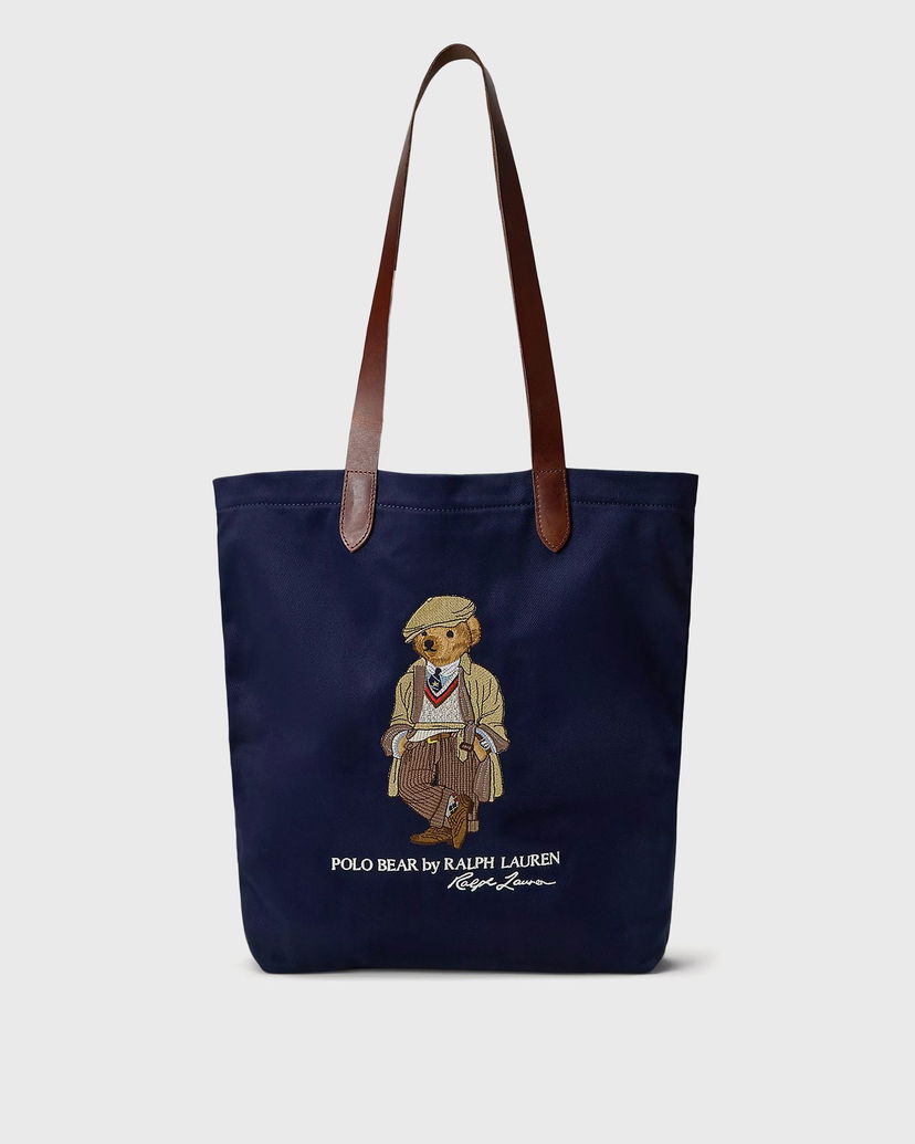 Tote bag Polo by Ralph Lauren Polo Bear Canvas Tote Bag by Ralph Lauren Tamnoplava | 405974589001