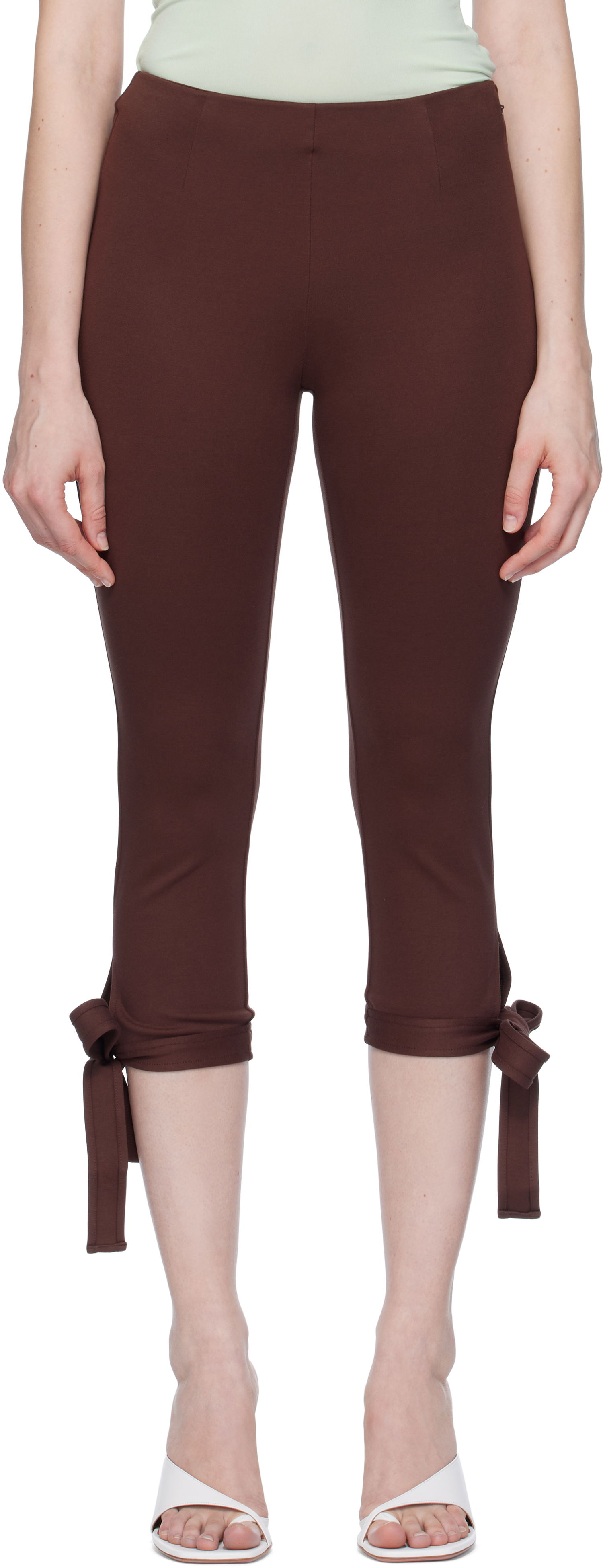 Tajice Miaou Miaou Emma Capri Short Leggings Smeđa | 1052PONCHO, 0