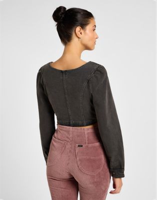Prsluk Lee Denim Corset Crna | 112355105