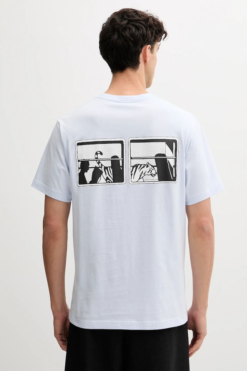 Majica kratkih rukava KENZO Kenzo Printed T-Shirt Plava | FF65TS2564SG