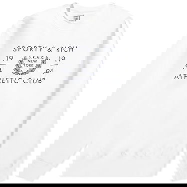 Džemper Sporty & Rich SRAC Crew Sweat Bijela | CRAW2334WH, 0