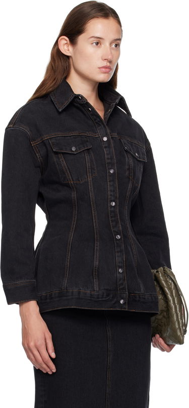 Jakna WARDROBE.NYC WARDROBE.NYC Contour Denim Jacket Plava | W6001F24DE, 4