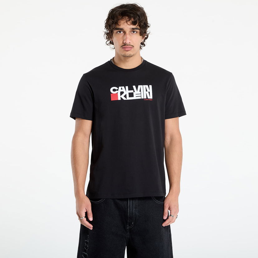 Majica kratkih rukava CALVIN KLEIN Calvin Klein Jeans Redbox Graphic Tee Crna | LV04RD814G UB1