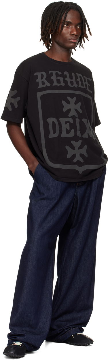 Majica kratkih rukava Rhude Rhude 'Deix' Shield Oversized T-Shirt Crna | RHPF25TT08012, 3