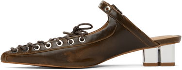 Tenisice i cipele GANNI GANNI Oleatex Lace-Up Mules Smeđa | S3092, 2
