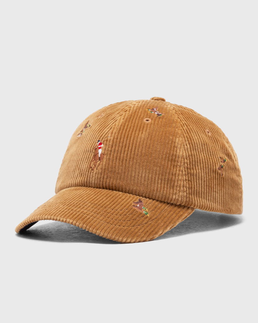 Kapa Polo by Ralph Lauren Embroidered Corduroy Baseball Cap Bež | 710979195001