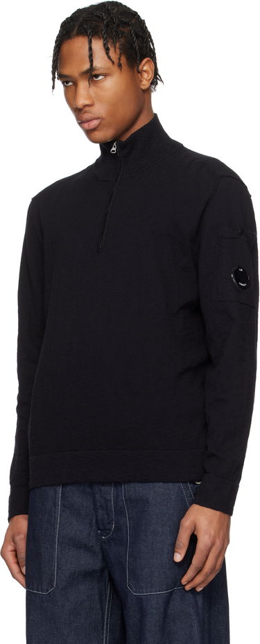 Džemper C.P. Company C.P. Company Half Zip Knit Sweater Crna | 18CMKN304A-110373A, 3