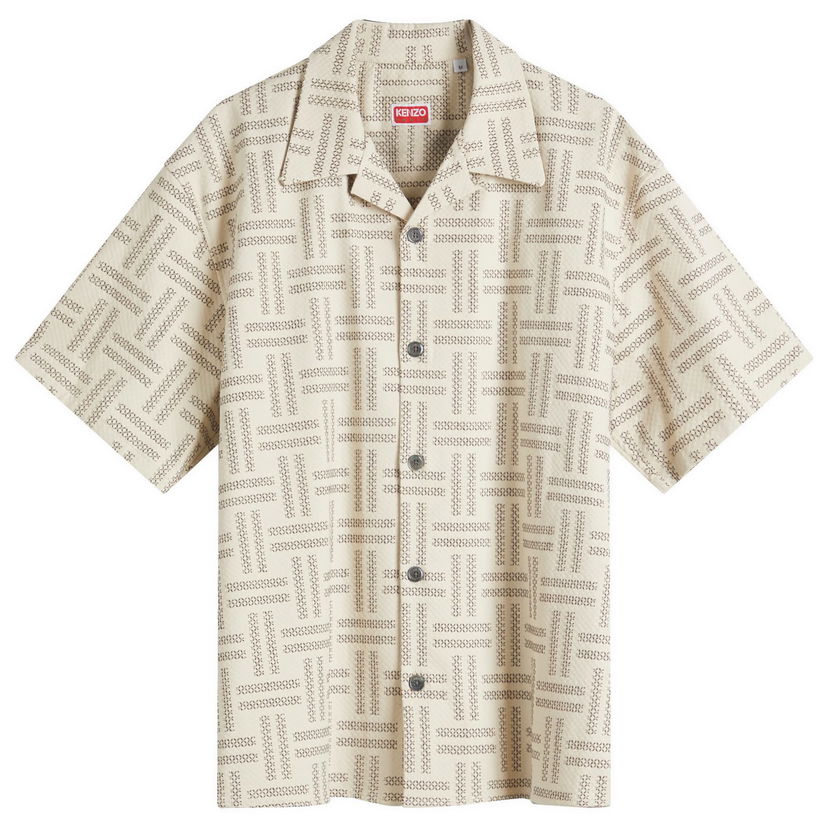 Košulja KENZO Kenzo Woven Hawaiian Shirt Bež | FF55CH1109JF-10