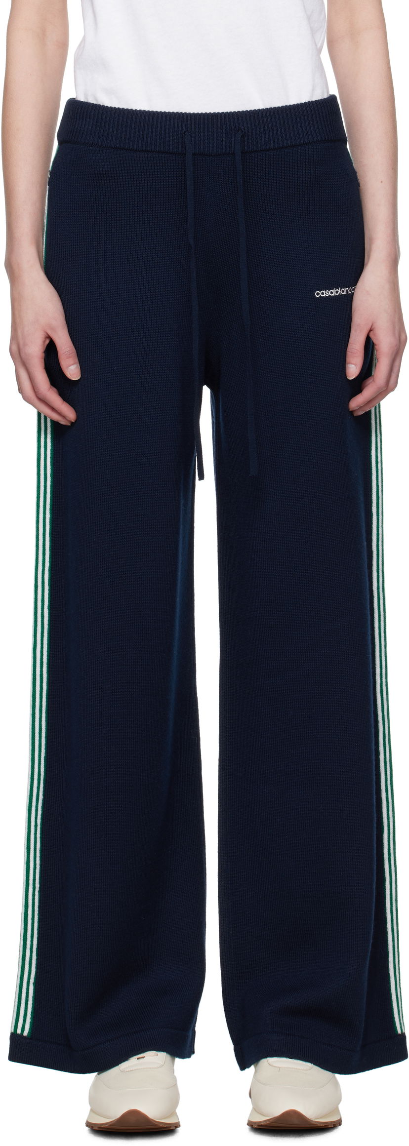 Trenirka Casablanca Casablanca Knit Tennis Trousers Tamnoplava | WPS25-KW-869-01