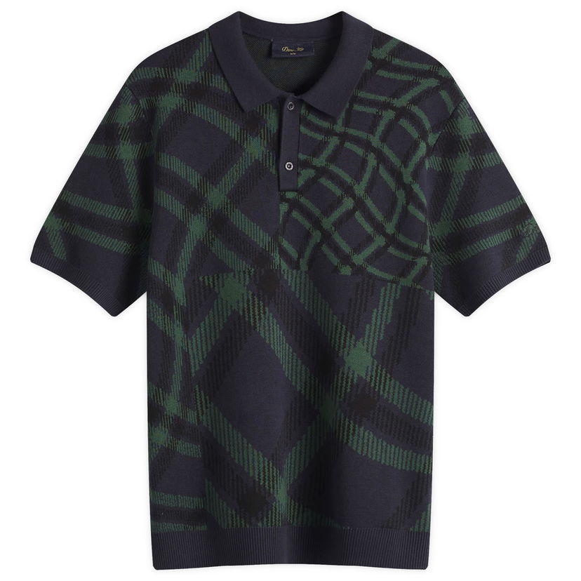 Polo majica Dime Dime Antique Knit Polo Tamnoplava | DIMESP258NVY