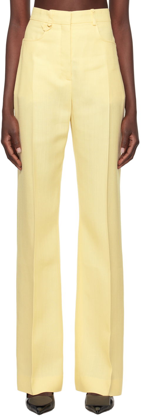 Hlače Jacquemus Jacquemus Sauge Tailored Trousers Žuta | 24E241PA003-1359