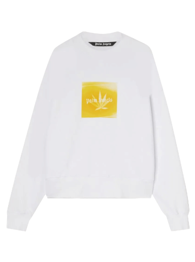 Džemper Palm Angels Leaf Crewneck Bijela | PMBA026S22FLE0020118