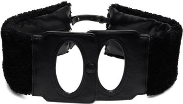 Torba oko struka KIKO KOSTADINOV Kiko Kostadinov Isadora Fuzzy Cut-out Belt Bag Crna | KKWAW25BG05-184, 0