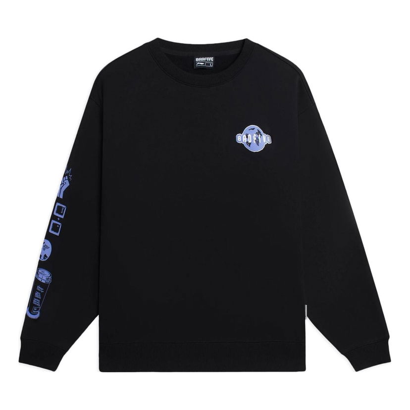 Dukserice Li-Ning BadFive Graphic Sweatshirt Crna | AWDSC01-3
