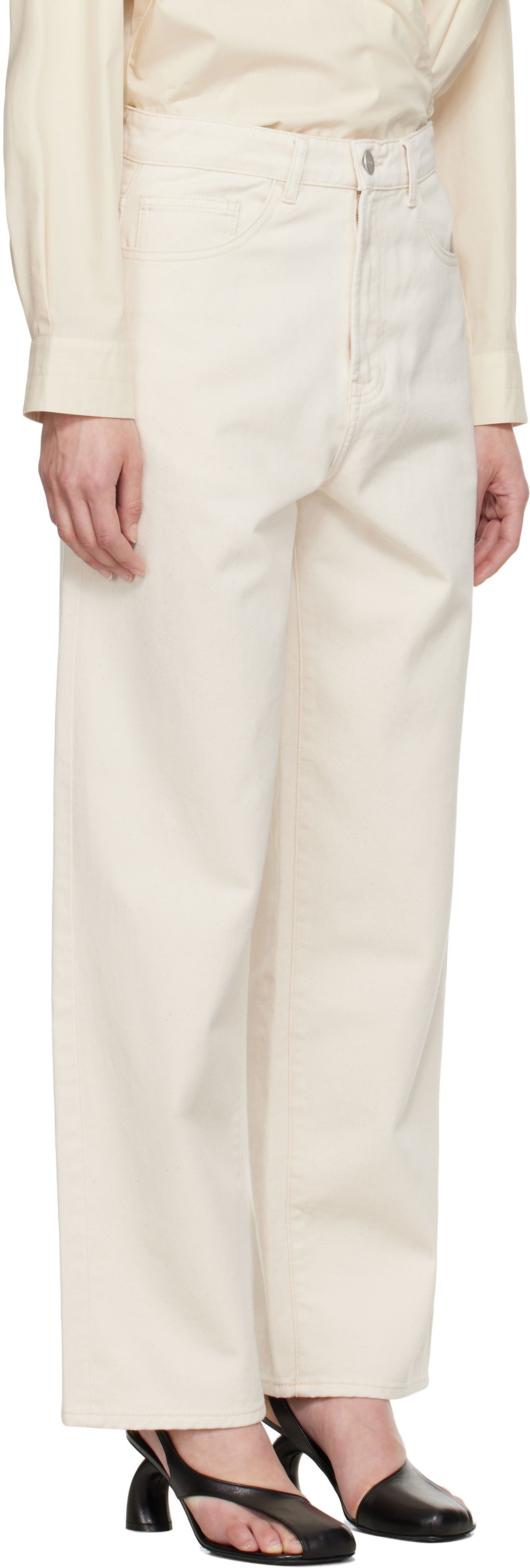 Jeans Róhe Baggy Fit Jeans Bež | 415-31-039, 1