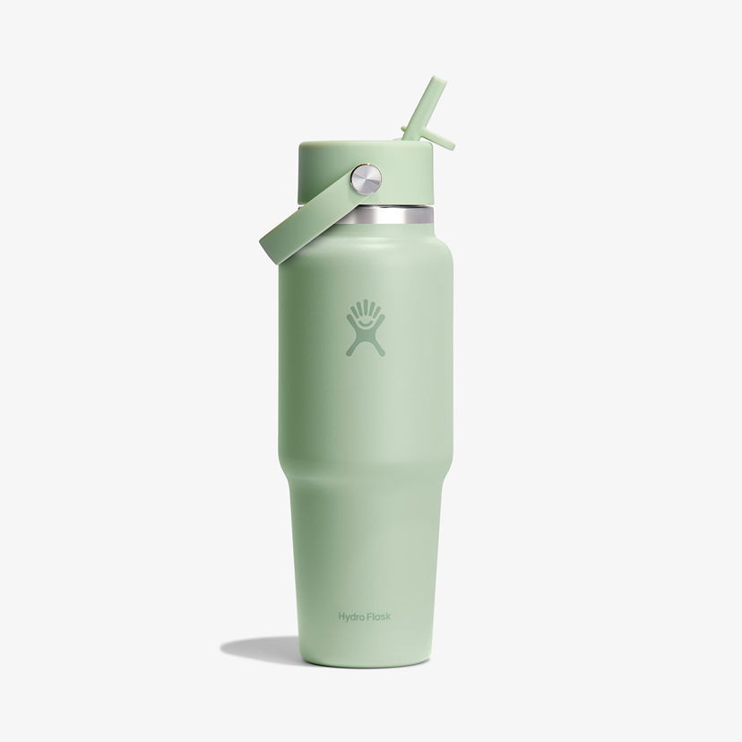 Boca za piće Hydro Flask 946 ml Wide Flex Straw Travel Bottle Zelena | WT32CFS338