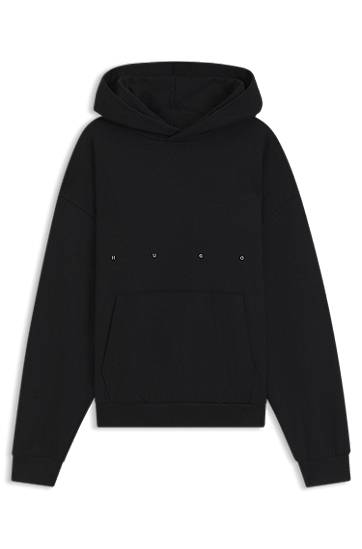 Dukserice BOSS HUGO x apoh Oversized-Fit Cotton Terry Hoodie Crna | 50545997