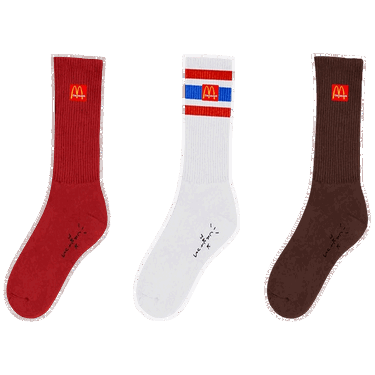 Donje rublje i čarape Cactus Jack by Travis Scott McDonalds x Arches Sock Pack Višebojno | CJMD AS77 MULT, 0