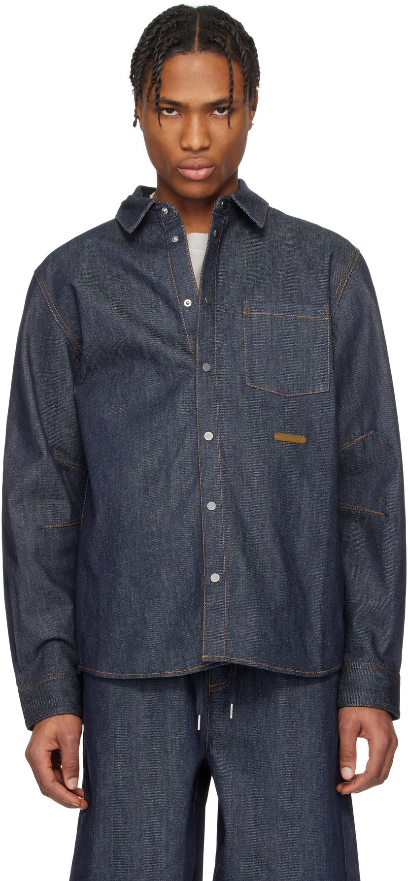 Košulja Helmut Lang Helmut Lang Curved Classic Denim Shirt Plava | O09DM501
