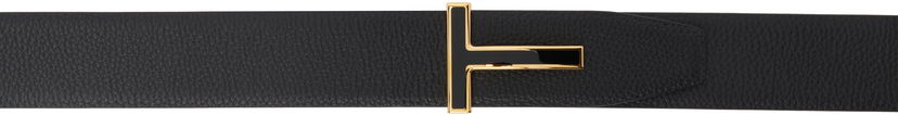 Pojasevi Tom Ford TOM FORD Grain Leather T Belt Crna | TB247-LCL237G