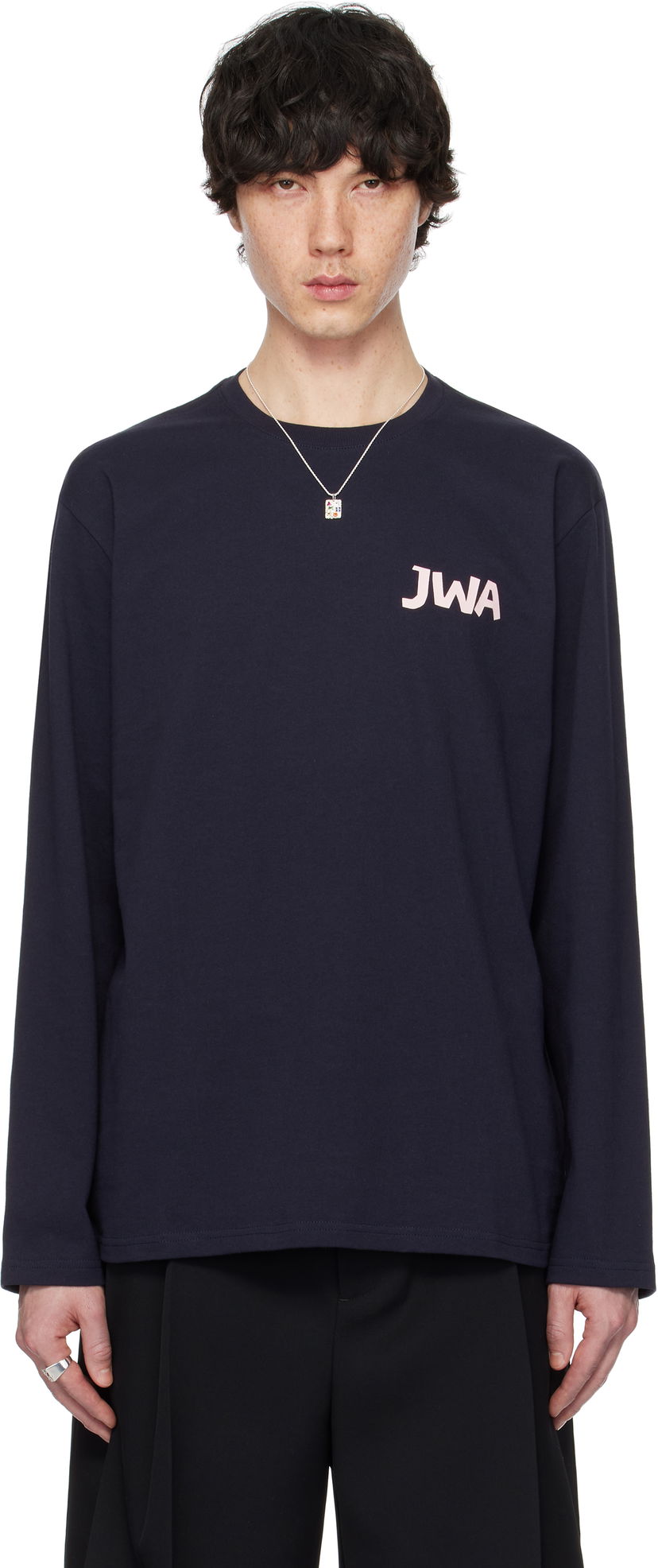 Majica kratkih rukava JW Anderson JW Anderson 'JWA' Long Sleeve T-Shirt Tamnoplava | JT0281-PG1510