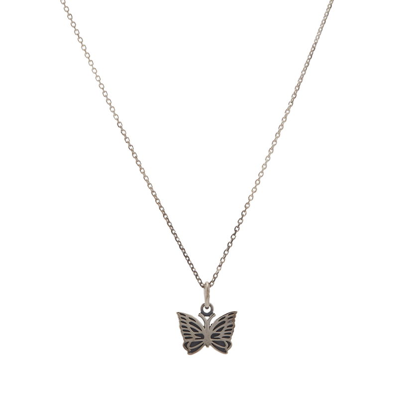 Ogrlica Needles 925 Silver Pendant Crna | OT009-C