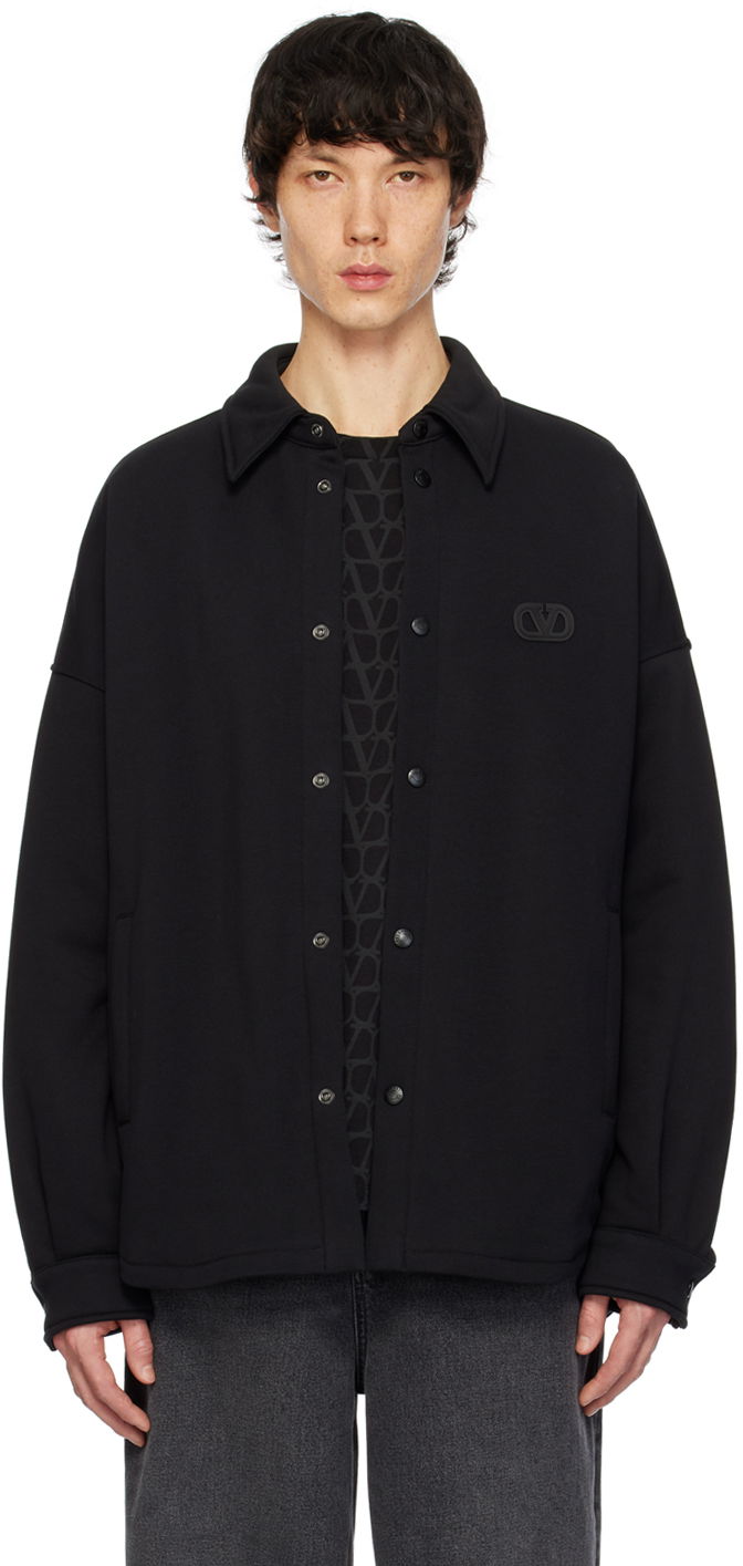 Košulja Valentino Padded Shirt Crna | 4V3MM00F9V7