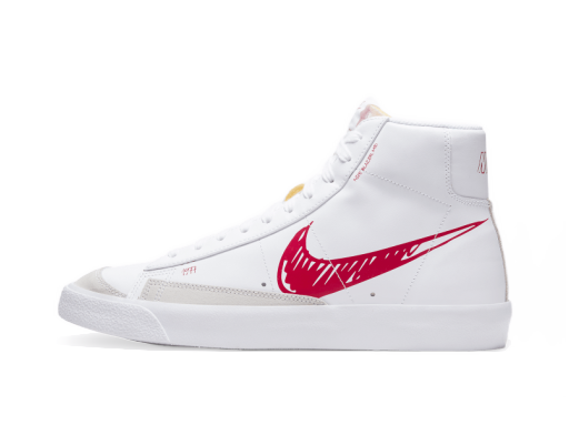 Tenisice i cipele Nike Blazer Mid 77 ''Sketch - Red'' Bijela | CW7580-100