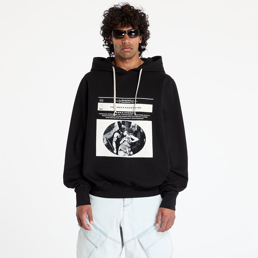 Dukserice Rick Owens DRKSHDW Oversized Hoodie Crna | DU01E3262 FEP1P 0911
