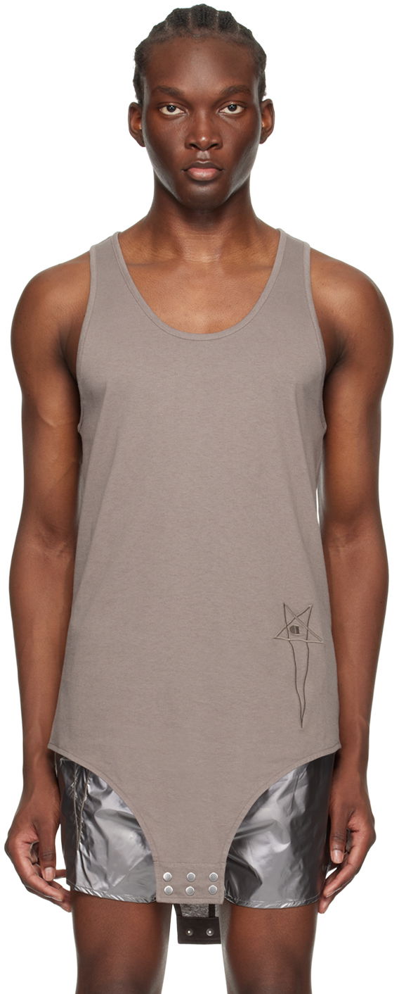 Majica bez rukava Rick Owens Edition Basketball Tank Top Siva | CM01D9233 CHJER