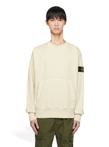 Dukserice Stone Island Garment-Dyed Sweatshirt "Off-White" Bež | 791567555