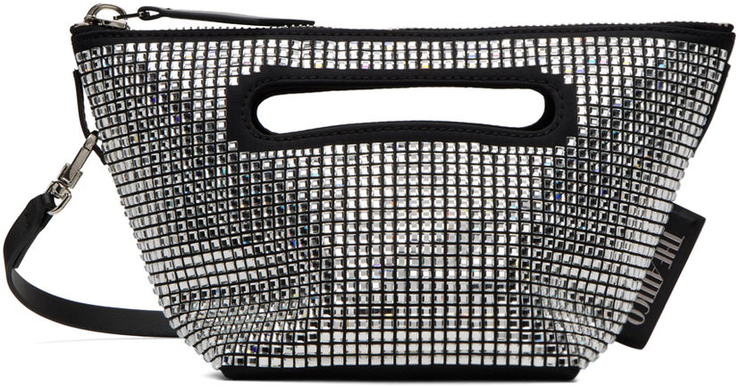 Ručna torbica The Attico The Attico Via dei Giardini 15 Crystal-Embellished Clutch Crna | 241WAH48 V015B