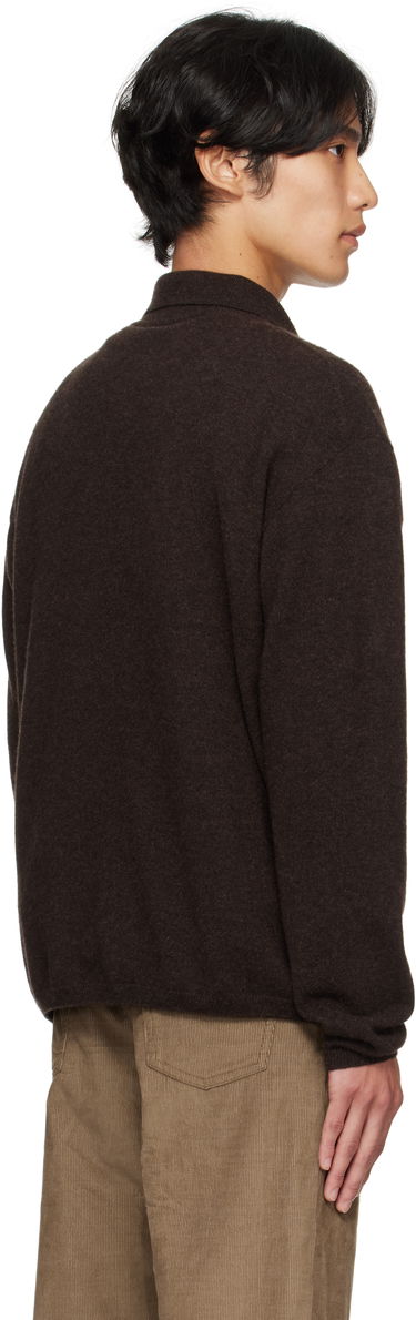 Džemper The Row The Row Franz Knit Polo Smeđa | 1015-Y556, 2