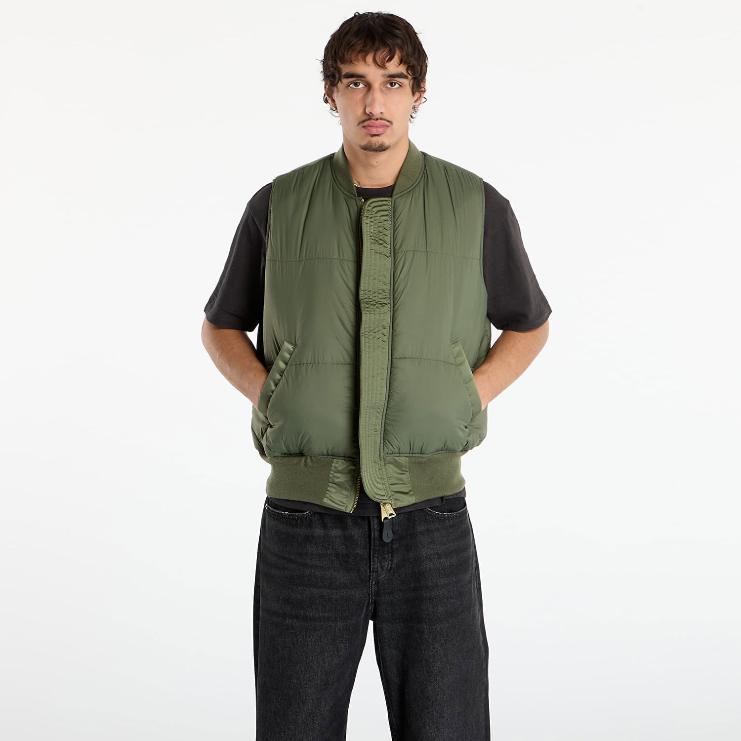 Prsluk Alpha Industries Alpha Industries MA-1 Base Vest Zelena | 758102-01, 1