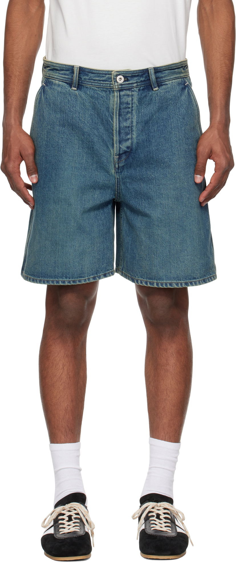 Kratke hlače Jil Sander Jil Sander Faded Denim Shorts Plava | J47KA0267_J45291