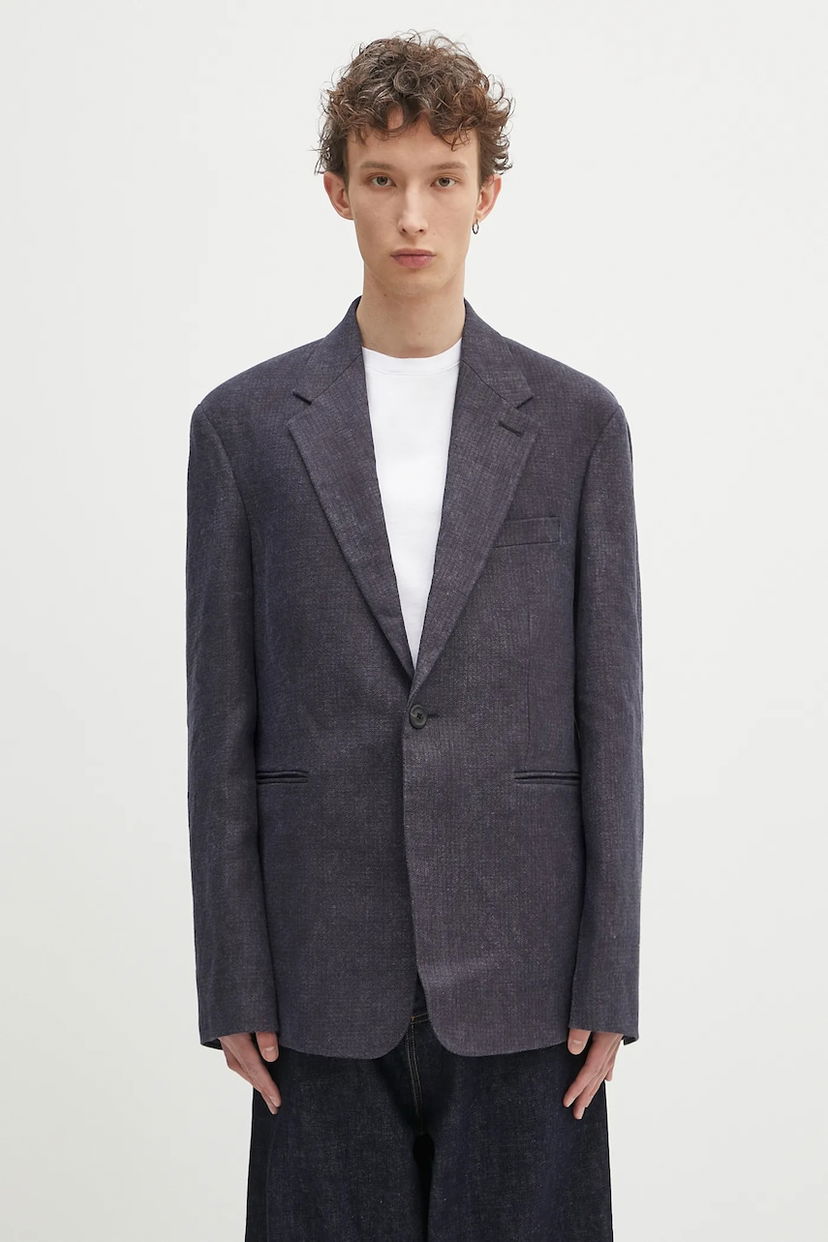 Jakna OUR LEGACY Our Legacy Unconstructed Shinjuku Blazer Tamnoplava | M2250UD